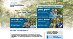 Desktop Screenshot of abraxane.com
